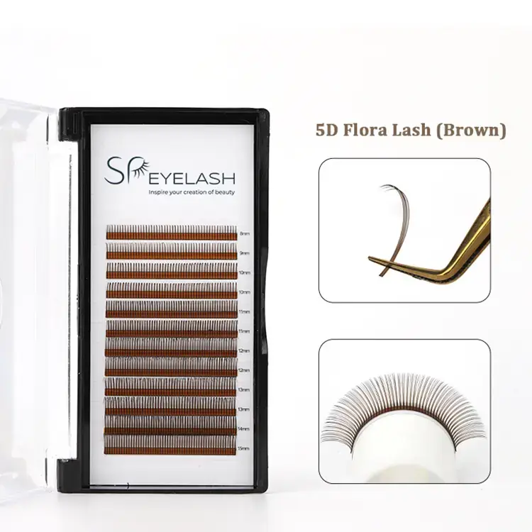 5d Flora Wimpern braun